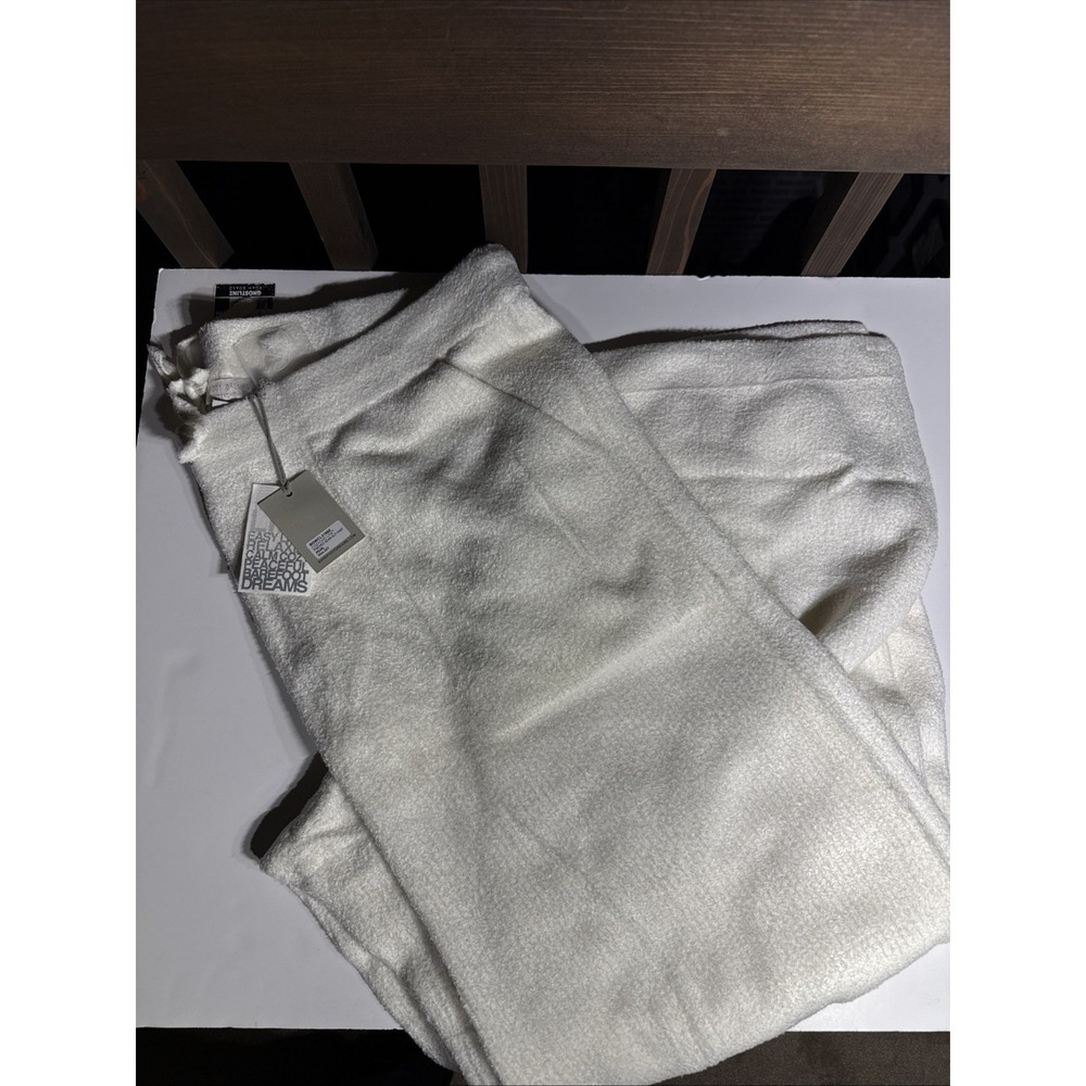 NWT Barefoot Dreams CozyChic Lite Pinched Seam Slit Pant Pearl Stretch 2XL TALL